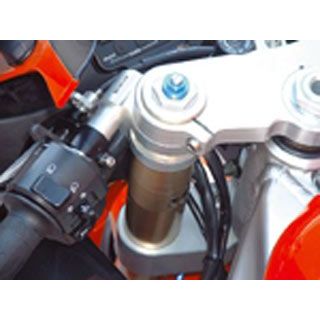 ロビーモト 汎用 セパハン スポーツ（シルバー） 垂角 5° クランプ径 φ48 Robby Moto Engineering
