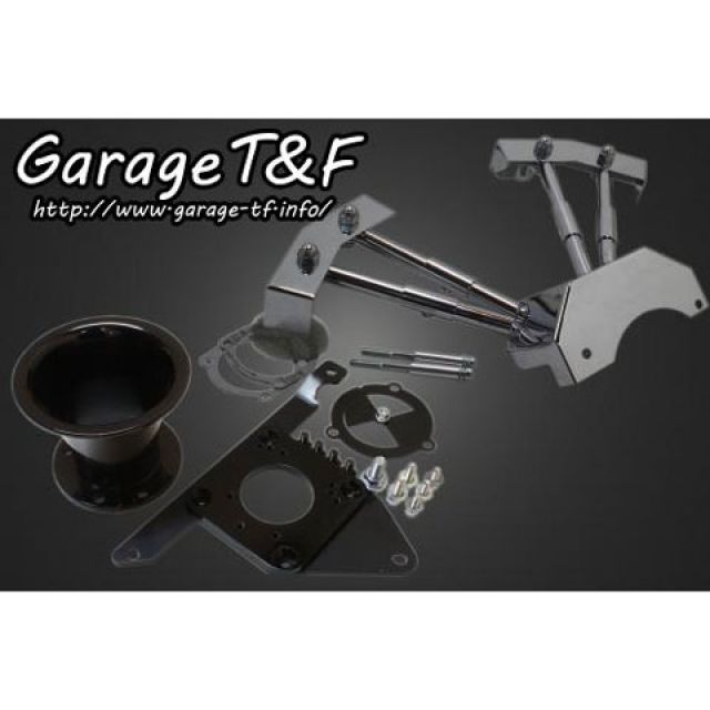 ガレージT&F ドラッグスター400/クラシック ファンネル＆プッシュロッドカバーセット カラー ブラック T&F