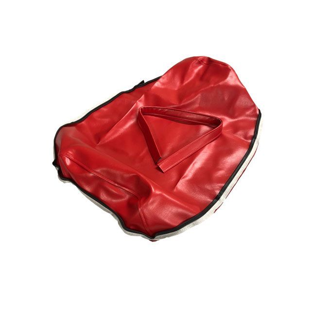 アルバ⁄ALBA 国産シートカバー 黒カバー・赤パイピング 被せるタイプ