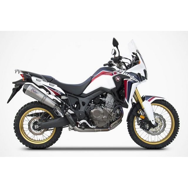 ザード AFRICA TWIN 2＞1 ステンレススチール HEADERS ＋ チタン レーシング スリップオン WITH カーボン END-CAP…