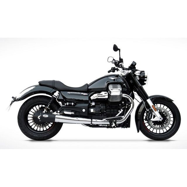 ザード CALIFORNIA N.2 BLACK ステンレススチール EURO 3 HOMOLOGATED スリップオン for MOTO GUZZ…