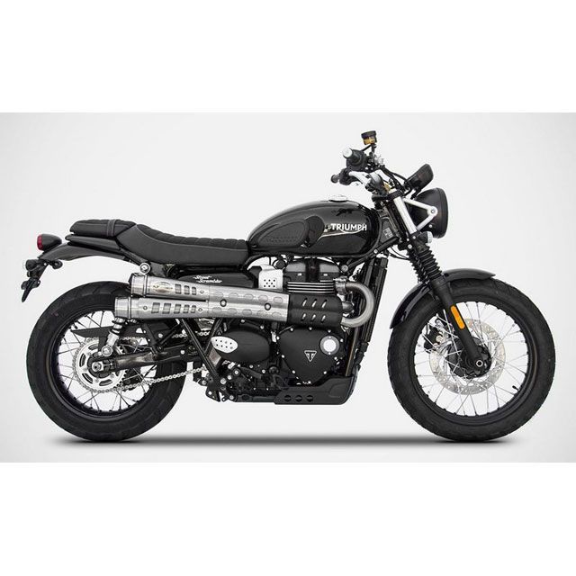 ザード STREET SCRAMBLER ステンレススチール EURO 4 HOMOLOGATED スリップオン for TRIUMPH STREE…