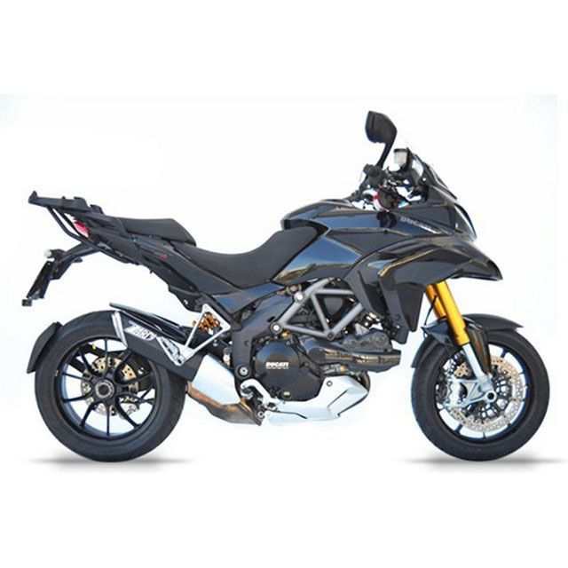 ザード MULTISTRADA 1200 BLACK ステンレススチール -ALU レーシング スリップオン for DUCATI MULTISTR…