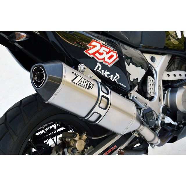 ザード AFRICA TWIN 750 ステンレススチール レーシング スリップオン WITH カーボン END-CAP for HONDA AFR…