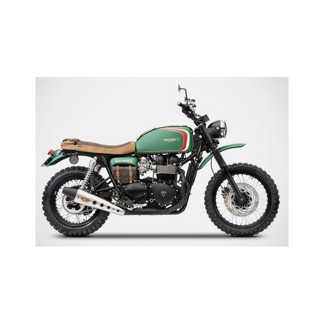 ザード BONNEVILLE SCRAMBLER &amp; THRUXTON 2＞1 ステンレススチール レーシング フルキット for TRIUMPH …