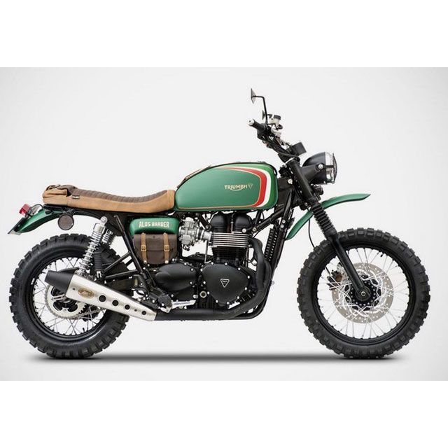 ザード BONNEVILLE SCRAMBLER &amp; THRUXTON 2＞1 ステンレススチール EURO 3 HOMOLOGATED-CAT フ…