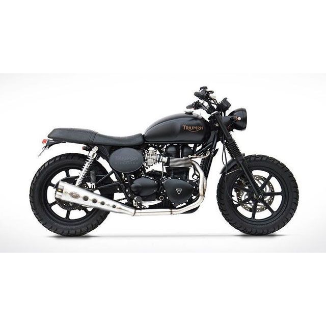 ザード BONNEVILLE SCRAMBLER &amp; THRUXTON 2＞1 ステンレススチール EURO 3 HOMOLOGATED-CAT フ…