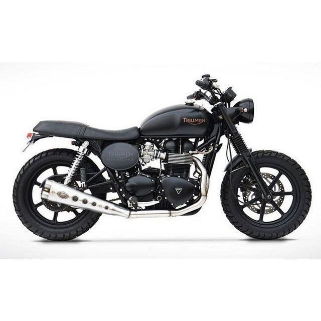 ザード BONNEVILLE SCRAMBLER &amp; THRUXTON 2＞1 ステンレススチール レーシング フルキット for TRIUMPH …