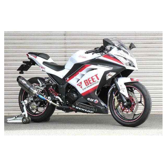 ビートジャパン Ninja250/Z250 NASSERT Evolution Type II スリップオンマフラー サイレンサー ブルーチタン B…