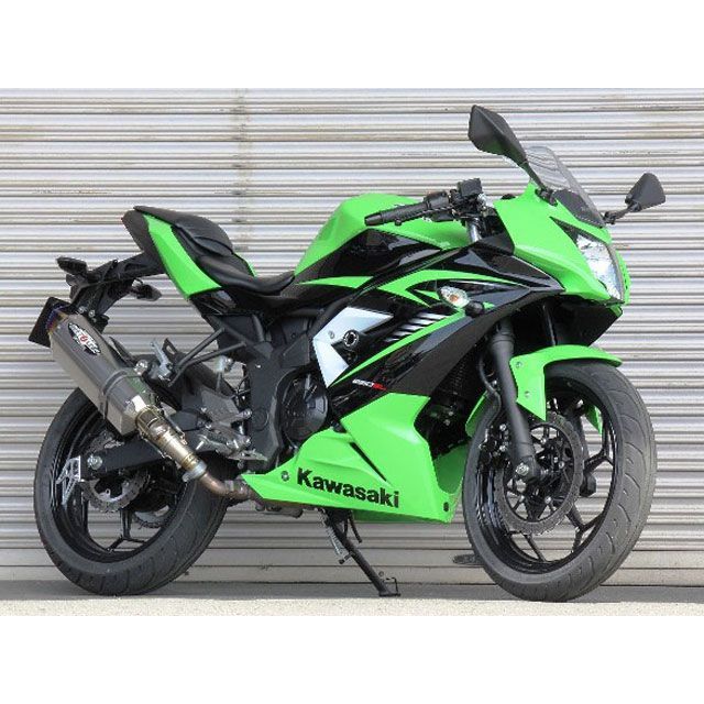 ビートジャパン Ninja250SL NASSERT Evolution Type II スリップオンマフラー サイレンサー クリアチタン BEET_1