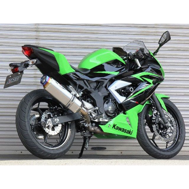 ビートジャパン Ninja250SL NASSERT Evolution Type II スリップオンマフラー サイレンサー クリアチタン BEET_2