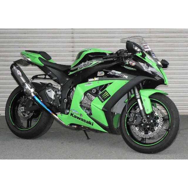 ビートジャパン ZX-10R NASSERT-R Evolution TypeII スリップオンマフラー サイレンサー クリアチタン BEET バイク