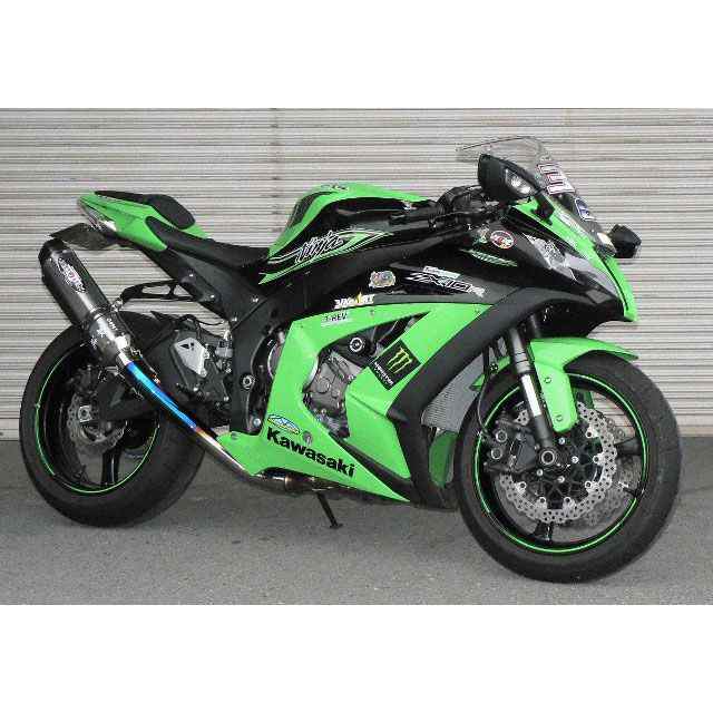 ビートジャパン ZX-10R NASSERT-R Evolution TypeII スリップオンマフラー サイレンサー ブルーチタン BEET バイクの通販は