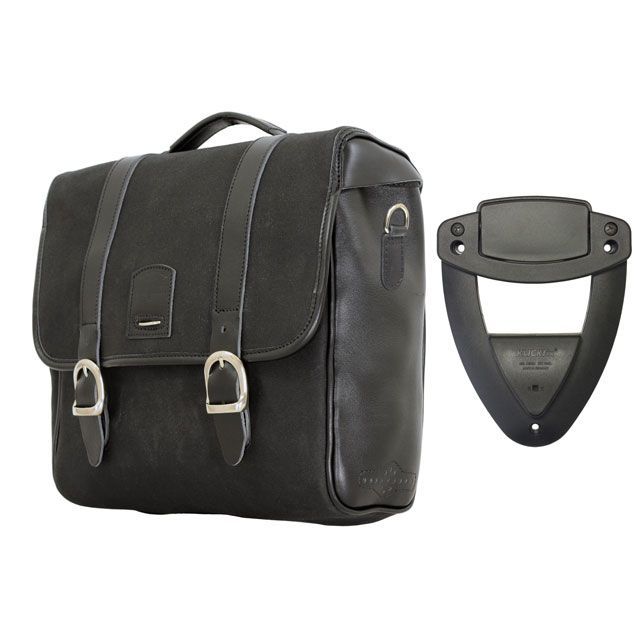 ロングライド ヘリテージ サドルバッグ CLICK-ON フラップトップ 12L（ブラック） LONGRIDE