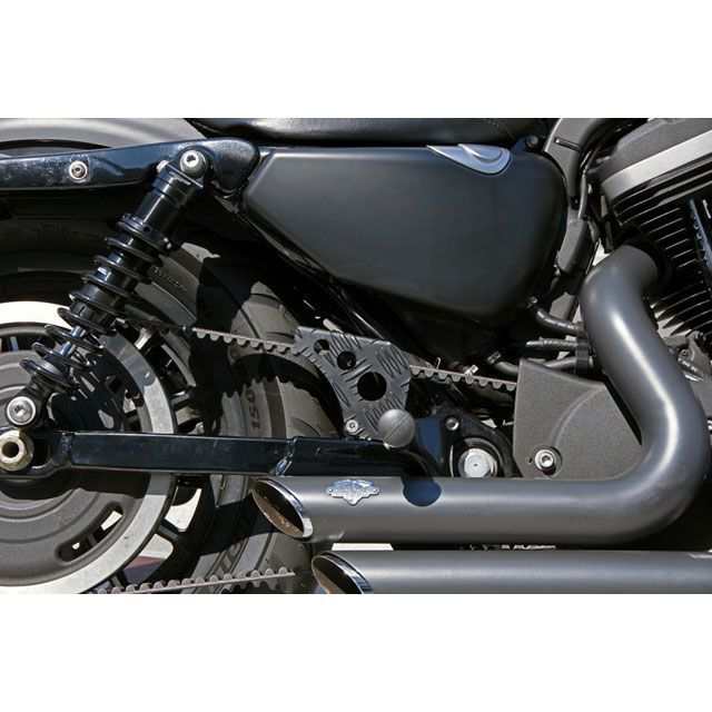 一国サイクルワークス XL883R Checkered Belt Guard（チェッカードベルトガード）95mm ichikoku バイク