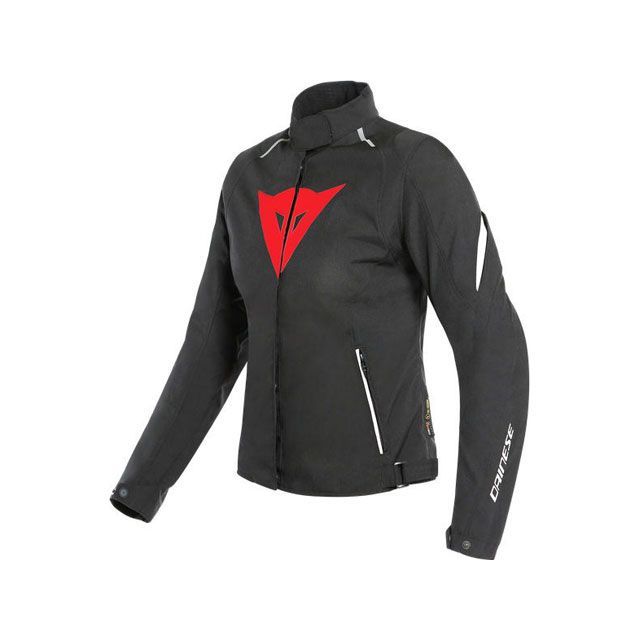 ダイネーゼ LAGUNA SECA 3 LADY D-DRY JACKET ブラック/LAVA-レッド/ホワイト サイズ 40 Dainese バイク