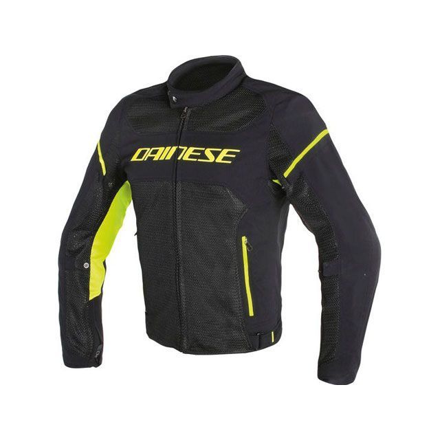 ダイネーゼ AIR FRAME D1 TEX JACKET ブラック/ブラック/フルオ イエロー サイズ 44 Dainese