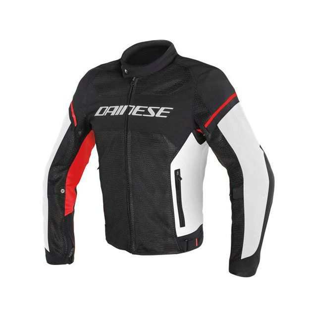 ダイネーゼ AIR FRAME D1 TEX JACKET ブラック/ホワイト/レッド サイズ 52 Dainese バイク