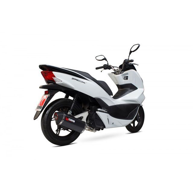 スコーピオン PCX 125 Serket フルシステム ブラックセラミックコーティングスリーブ Honda PCX 125 14-16 2014-…