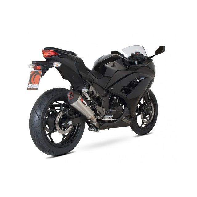 スコーピオン Ninja 300 Z300 Serket（Taper）テーパースリップオン ステンレススリーブ Homologated Kawasa…