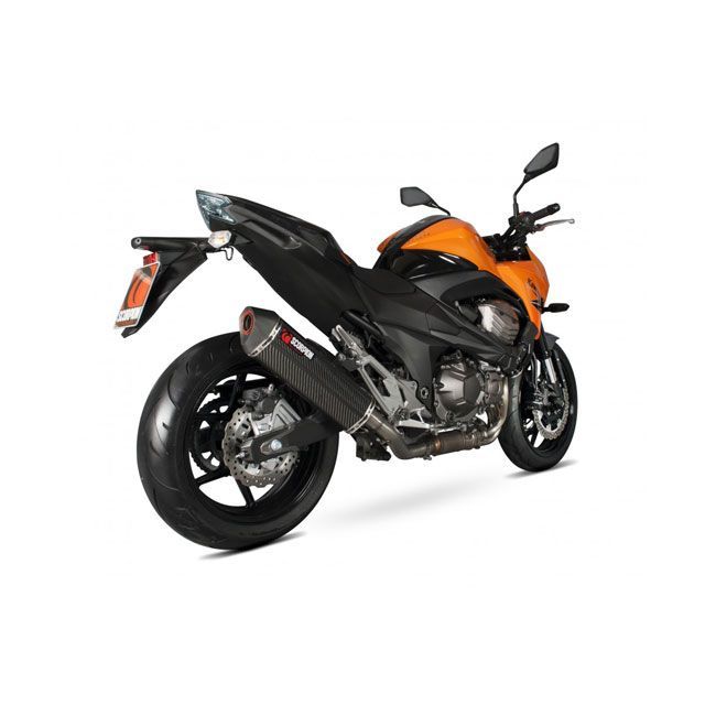 スコーピオン Z800E Serket スリップオン カーボンファイバースリーブ Homologated Kawasaki Z 800E 13-16…