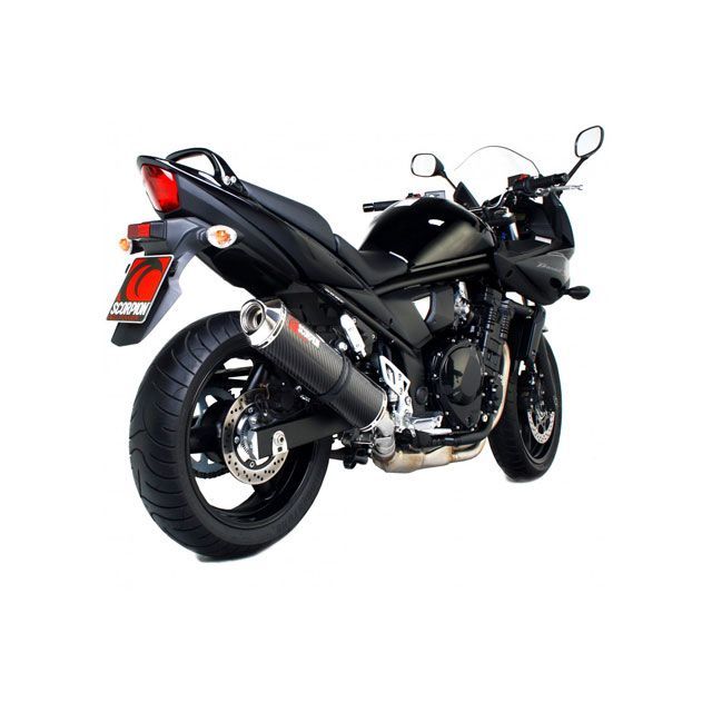スコーピオン GSF 650 Bandit Factory オーバルスリップオン カーボンファイバースリーブ Homologated Suzuki …