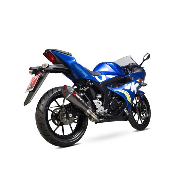 スコーピオン GSX-R 125/GSX-R 150 Serket テーパーフルシステム カーボンファイバースリーブ Suzuki GSX-R125…