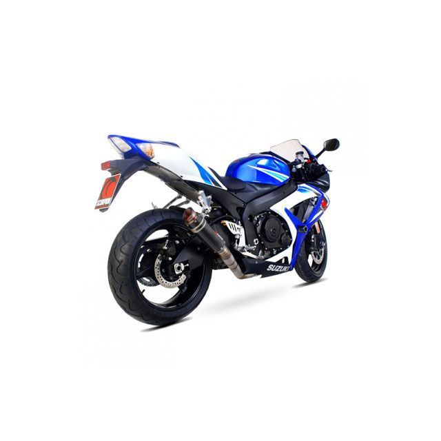 スコーピオン GSXR 600/750 RP1-GP スリップオン カーボンファイバースリーブ Suzuki GSX-R 600 06-07 200…