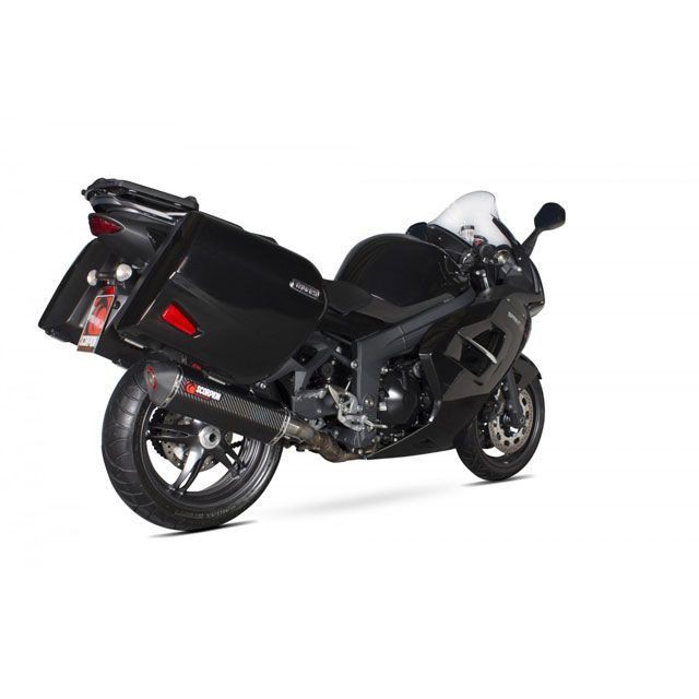 スコーピオン Sprint GT 1050 Serket スリップオン Carbon Fibre Sleeve Homologated Triump…