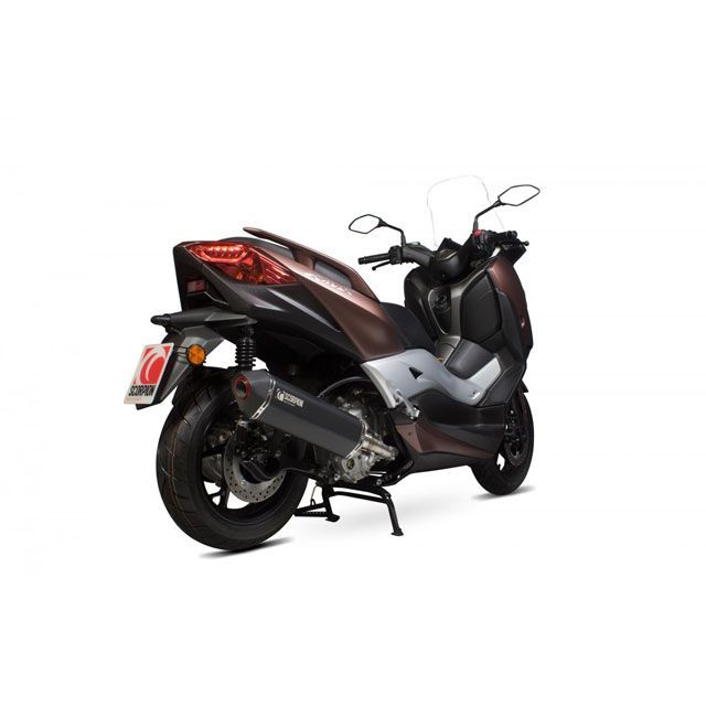 スコーピオン X-Max 300 Serket スリップオン ブラックセラミックコーティングスリーブ Yamaha XMAX 300 2017-20…