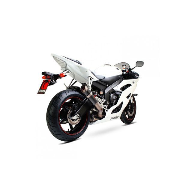 スコーピオン YZF 600 R6 RP1-GP スリップオン カーボンファイバースリーブ Homologated Yamaha YZF R6 06…