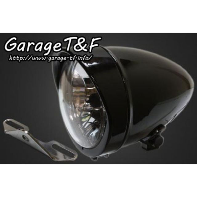 ガレージT&F イントルーダー400クラシック 4.5インチロケットライト＆ライトステー（タイプB）キット カラー ブラック T&F バイクの通販は 12,172円