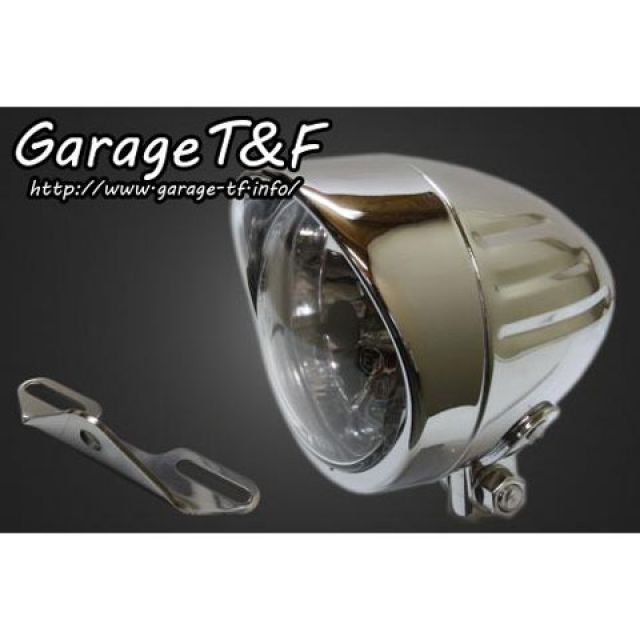 ガレージT&F イントルーダー400クラシック 4インチプレーンライト（ショート）スリットタイプ＆ライトステー（タイプB）キット T&F バイクの通販は