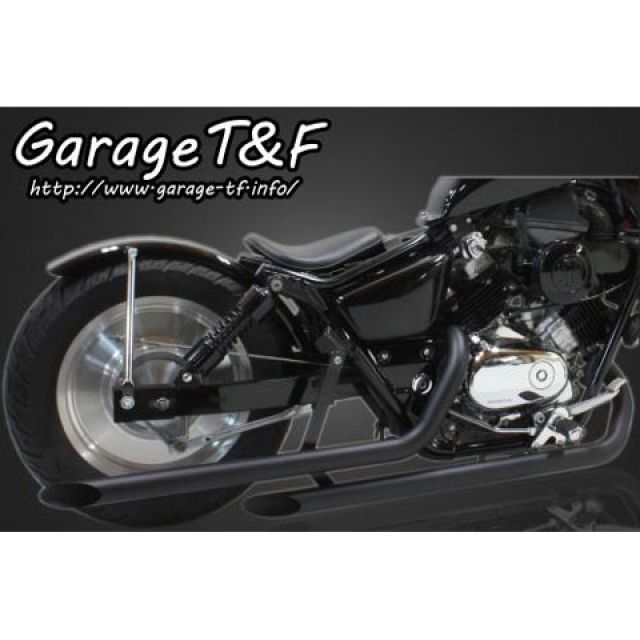 ガレージT&F マグナ250 ドラッグパイプマフラー（ブラック） タイプ I