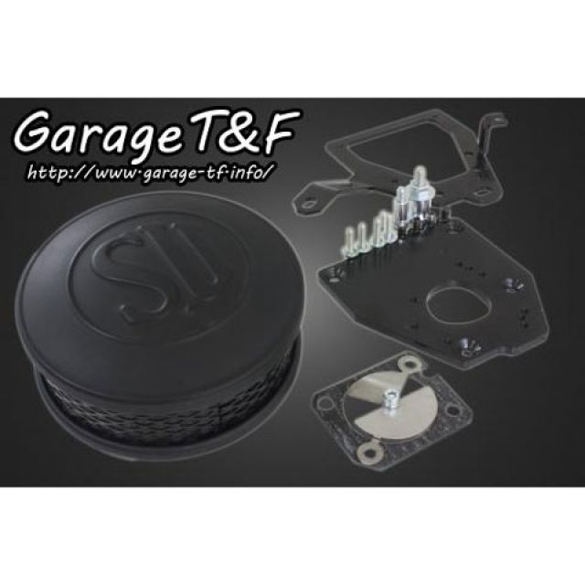ガレージT&F シャドウ400 SUエアクリーナーキット カラー マッドブラック T&F