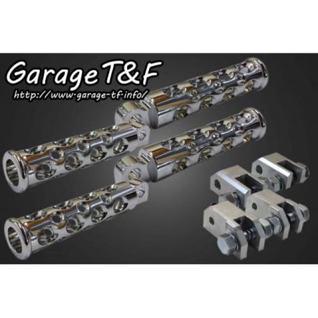 ガレージT&F シャドウ400 コンバットフットペグ セット内容 フロント