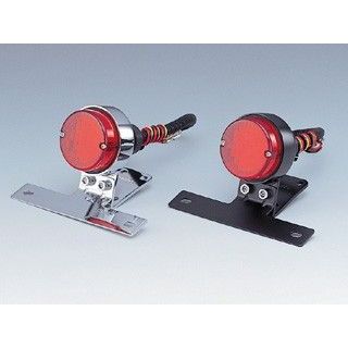 キジマ 汎用 クラシックテールランプ ラウンドL カラー メッキ KIJIMA