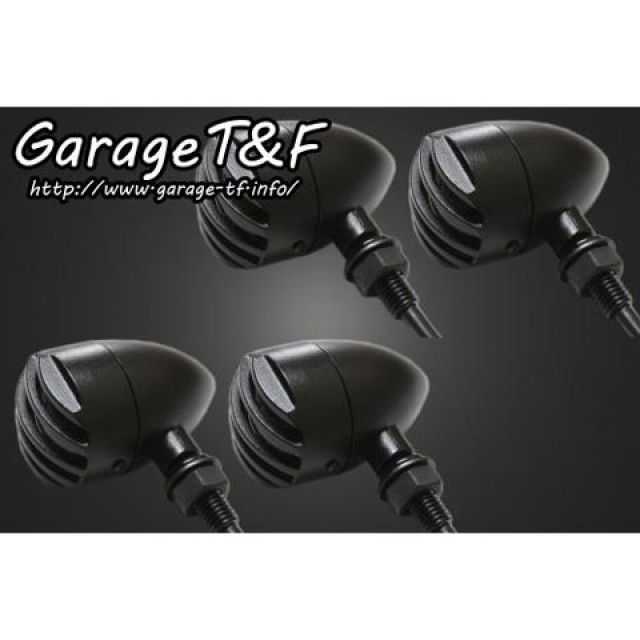 ガレージT&F 汎用 バードゲージウィンカータイプ1（ブラック） ダークレンズ仕様 ゲージ ブラック ステー ステーF T&F