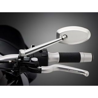 リゾマ 汎用 ミラー「Dynamic」左右 同品 カラー シルバー RIZOMAの