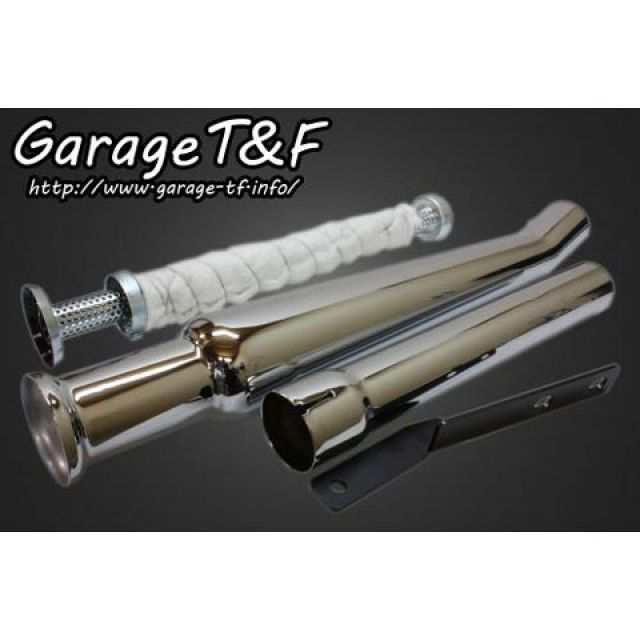 独特な 【送料無料】 ガレージT&F SR400 アップトランペットマフラー（スリップオン パーツ