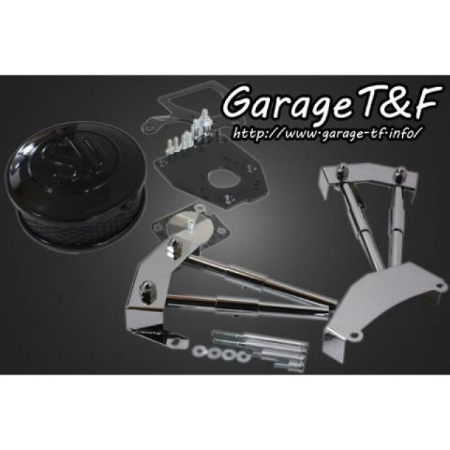 ガレージT&amp;F スラッシャー400 SU＆プッシュロッドカバーセット カラー ブラック T&amp;F