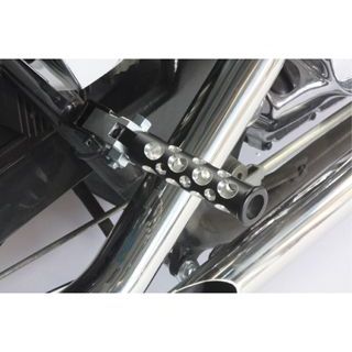 ガレージT&amp;F シャドウスラッシャー400/750 コンバットフットペグ セット内容 フロント＆リアセット カラー ブラック T&amp;F_2