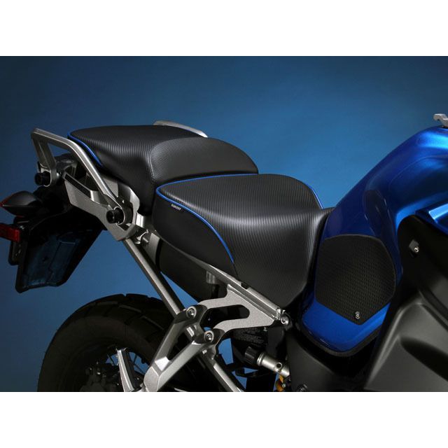 サージェント XT1200Z Super Tenere シート EUレギュラーフロントシート パイピング：カスタム カラー D-066 ホワイト S…