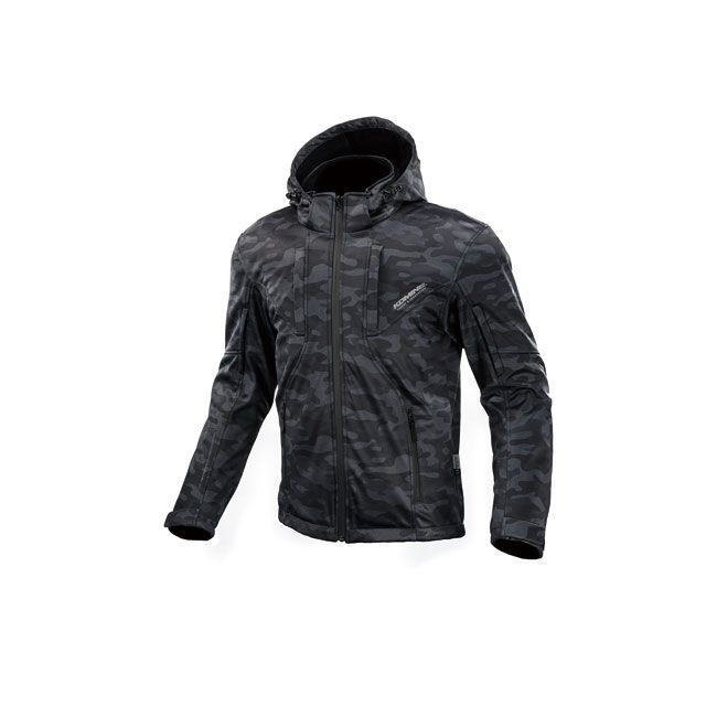 コミネ 2020-2021秋冬モデル JK-602 プロテクト ソフトシェルシステムパーカー（ネオブラックカモ） サイズ WM KOMINE