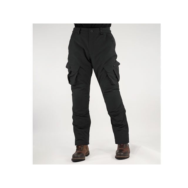 コミネ 2020-2021秋冬モデル PK-926 プロテクトウインドプルーフウォームカーゴパンツ（ブラック） サイズ：L KOMINE バイクの通販は