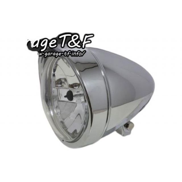 ガレージT&F 汎用 5.75インチロケットライト（メッキ T&F バイク