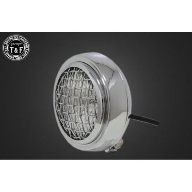ガレージT&F ビラーゴ250（S） 4インチ薄型ヘッドライト（メッキ）クリアレンズ仕様+ステーA T&F バイクの通販は 8,450円