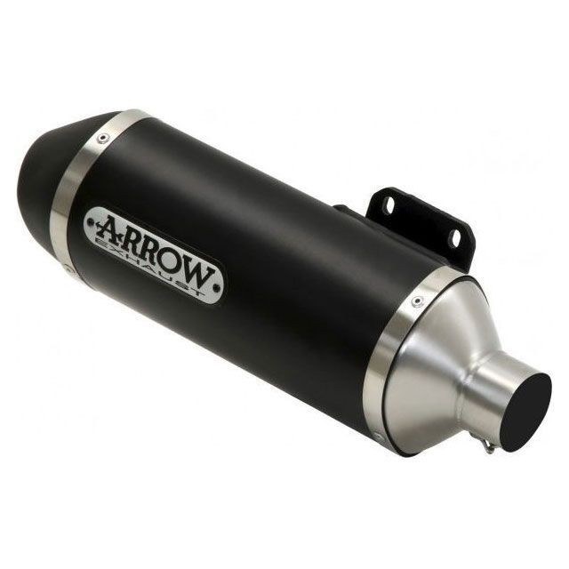 アロー HONDA SH 300 I 16 HOMOLOGATED ALUMINIUM DARK RACE-TECH SILENCER WITH B…