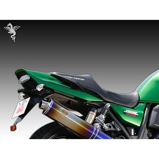 アールズギア ZRX1100/ZRX1200/DAEG コンフォートシート リアルレザー（表皮：黒/ステッチ：緑） R’s GEAR バイク