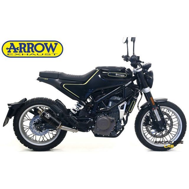 アロー Husqvarna Svartpilen 401 2018/19 Eマーク Nichrom Dark Gp2 エキゾースト ウェルデッドリン…